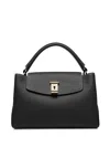 Bally Small Layka Leather Tote Bag In Schwarz