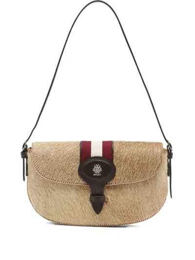 BALLY SMALL RIBBON-DETAIL SHOULDER BAG