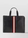 Bally Smooth Leather Document Case With Shoulder Strap