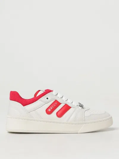 Bally Royalty Leather Sneakers In White