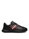 Bally Black Multimaterial Sneakers In Black