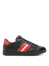 Bally Black Leather Thiago Sneakers In Black