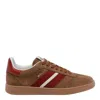 Bally Stripe-detail Sneakers In Brown