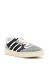 Bally Low Top Sneakers Contrast Panels In Lapis/peacoat/bone