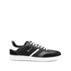 Bally Roget Leather Sneakers Contrast Sole In Black