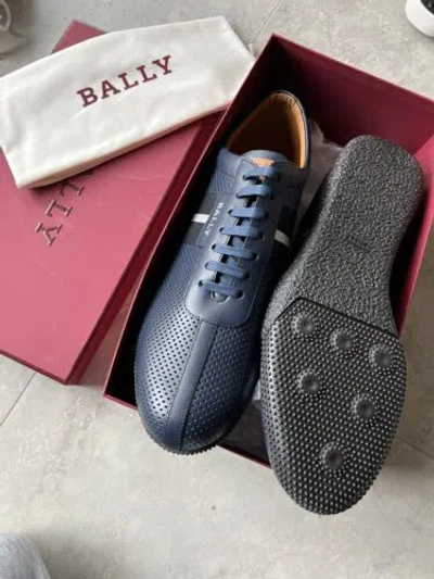 Pre-owned Bally Sneakers Shoes 14 Frenz In Blue