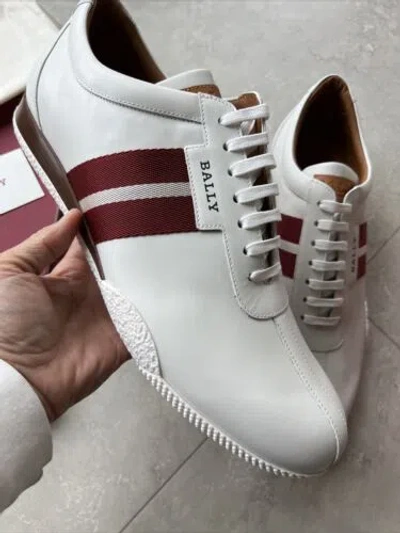 Pre-owned Bally Sneakers Shoes 14 Frenz In White