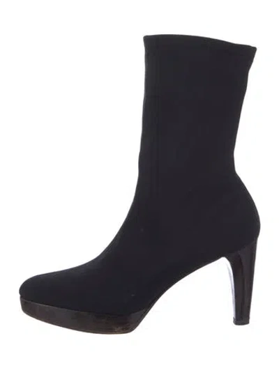 Pre-owned Bally Sock Boots In Black