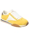 Bally Woman Sneakers Yellow Size 7.5 Leather In Yellow