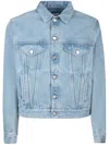Bally Spread-collar Denim Jacket In Blue