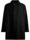 Bally Spread-collar Ripstop Padded Coat In Black