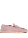 Bally Square-toe Leather Espadrilles In Pink