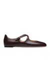 Bally Crossed-straps Ballerinas In Black