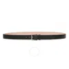 Bally Black Pebbled Leather Belt With Buckle In Black