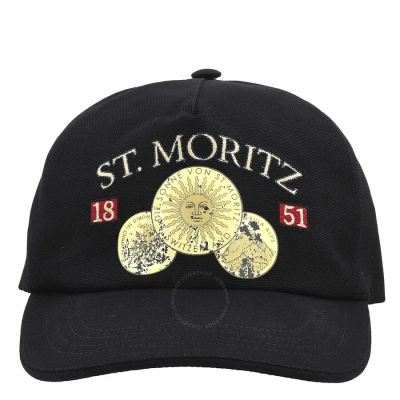 Bally St. Moritz 1851 Embroidered Baseball Cap In Black