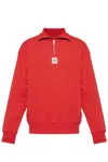 Bally Emblem-patch Sweatshirt In Red