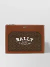 Bally Stitched Contrast Dual-tone Rectangular Clutch Bags In Brown