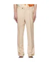 Bally Straigh Buckle Casual Pants In Nude