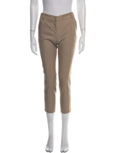 Pre-owned Bally Straight Leg Pants In Brown/neutrals