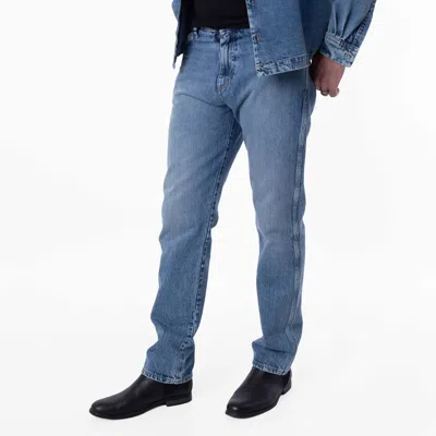 Bally Straight-leg Cotton Denim Jeans In Blue