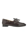 Bally Buffalo Leather Loafers Gold Hardware In Black