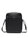 Bally Stripe-detail Messenger Bag In Black