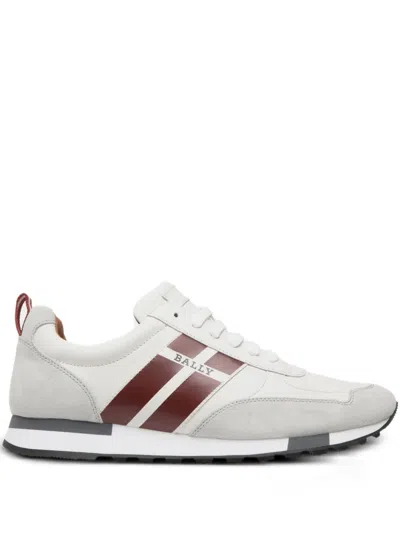 Bally Stripe-detail Sneakers In White