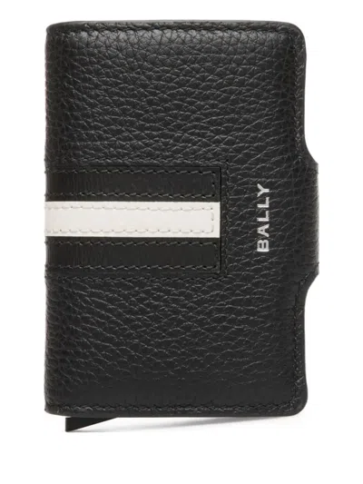 Bally Stripe-detail Wallet In Black