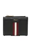 Bally Stripe-detail Wallet In Black