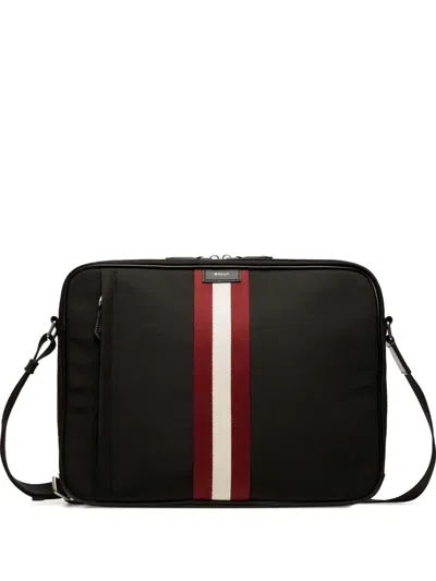 Bally Stripe-detailing Briefcase In Black