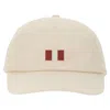 Bally Stripe Embroidered Cap In Neutral