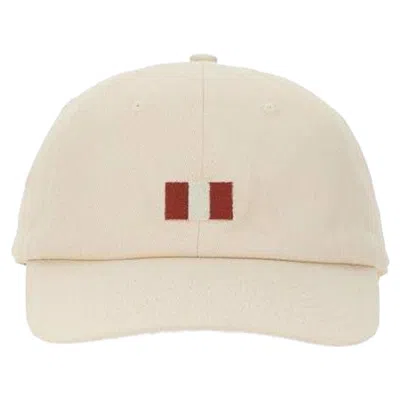 Bally Stripe Embroidered Cap In Neutral