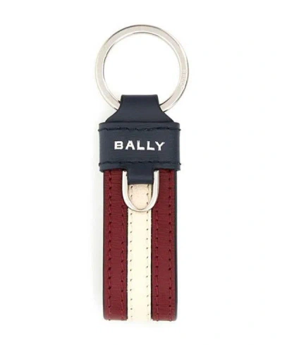 Bally Stripe Keyring In Multi