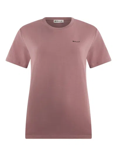Bally Gestreiftes T-shirt In Pink