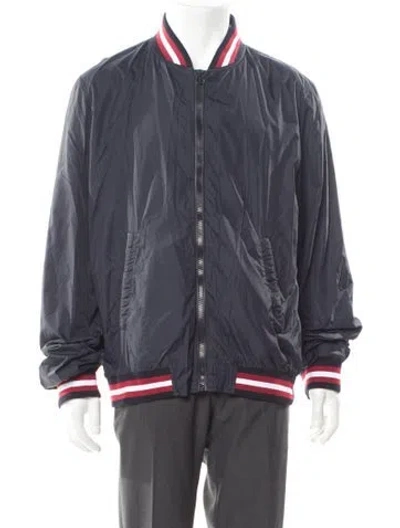 Pre-owned Bally Striped Bomber Jacket In Multi