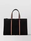 Bally Striped Canvas Shopping Bag