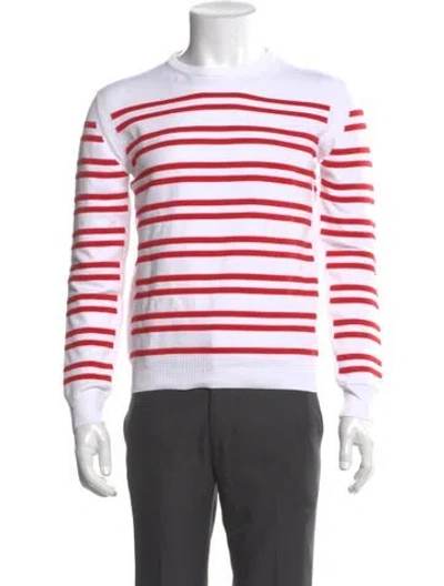 Pre-owned Bally Striped Crew Neck T-shirt In Multi