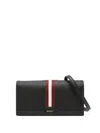 Bally Striped Crossbody Bag In Black
