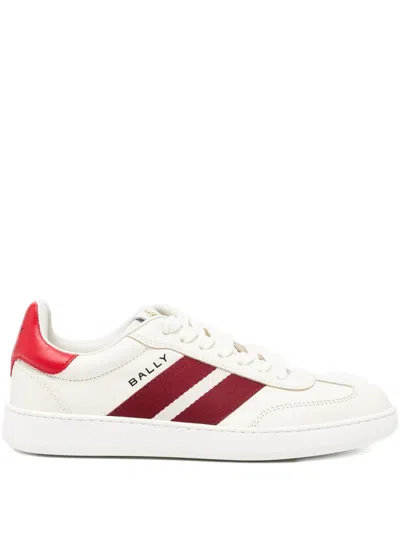 Bally Striped Lace-up Trainers In White