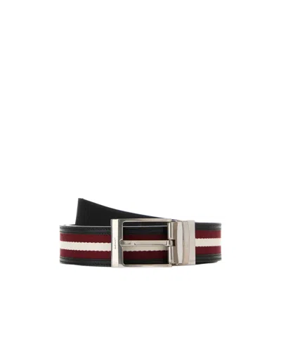 BALLY BALLY STRIPE DETAILED BUCKLE BELT
