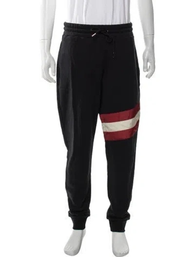 Pre-owned Bally Striped Lounge Bottoms In Black
