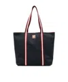Bally Striped-panel Tote Bag In Blue