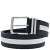 Bally Reversible And Adjustable Leather Belt In Blue