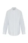 Bally Men's Shirt With Logo In Azure