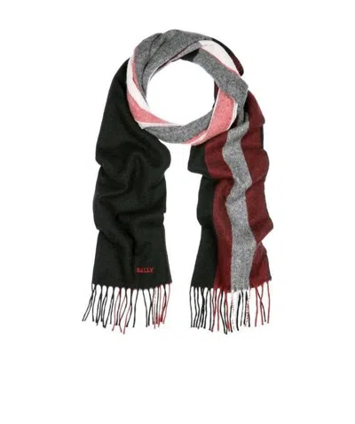 Bally Striped Scarf In Black