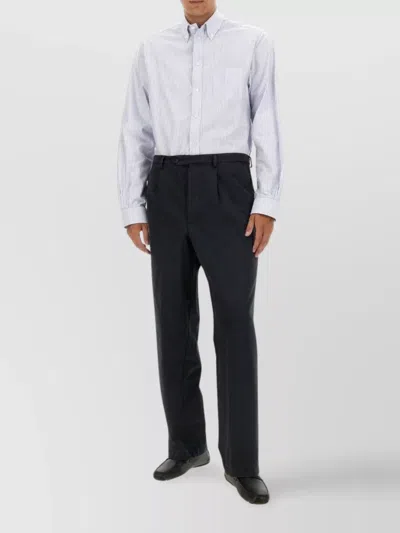 Bally Striped Shirt Featuring Logo Pocket