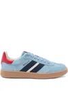 Bally Striped Suede Sneaker In Multi