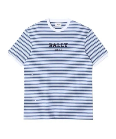 Bally Striped T-shirt In Blue