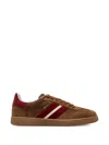 Bally Stripe-detail Sneakers In Brown