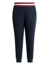 Bally Striped-waistband Pants In Blue
